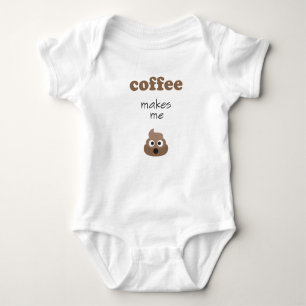 Funny coffee kacke mich zum Emoji-Satz Baby Strampler