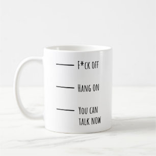Funny Coffee Levels Tasse for Office - Reden Sie n