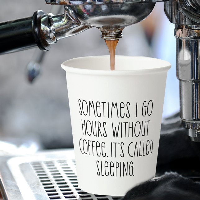 Funny Coffee Loans Sarcastic Typografy Zitat Pappbecher (Von Creator hochgeladen)