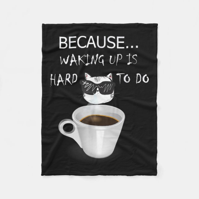Funny Coffee Lover Geschenke Graphic Kitten & amp; Fleecedecke (Vorderseite)