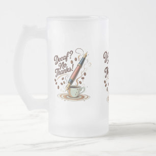 Funny Coffee Lover Mattiert Glass Tasse