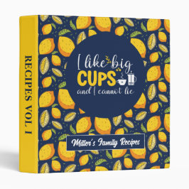 Funny Coffee Lover Retro Lemon Fruchtmuster 2,5 Cm Ordner