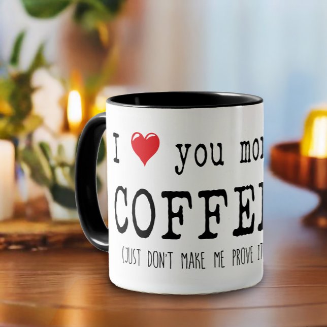 Funny Coffee Lover Typografie Tasse (For the true coffee lover. Enjoy this coffee mug with typography-inspired graphics.)