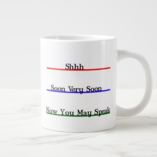 Funny Coffee Lovers Jumbo-Tasse (Rechts)