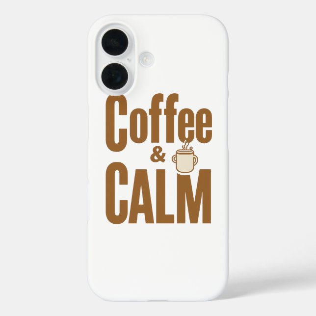 Funny Coffee Lover's Zen Quote Case-Mate iPhone Hülle (Rückseite)