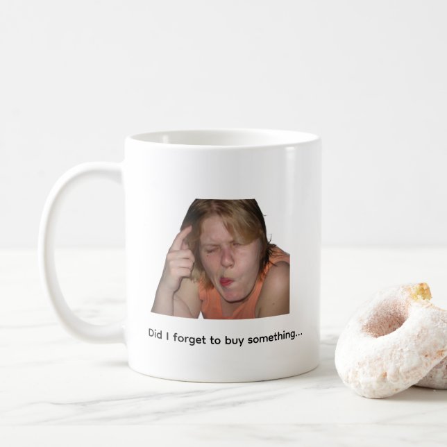 Funny Coffee Meme Mug Kaffeetasse (Mit Donut)