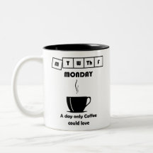 Funny Coffee Montag Meme Tasse