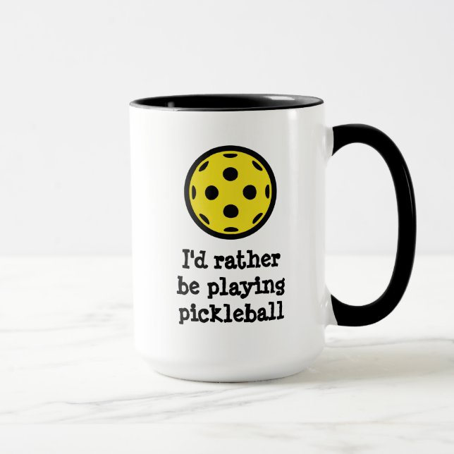 Funny coffee mug for pickleball player tasse (Rechts)