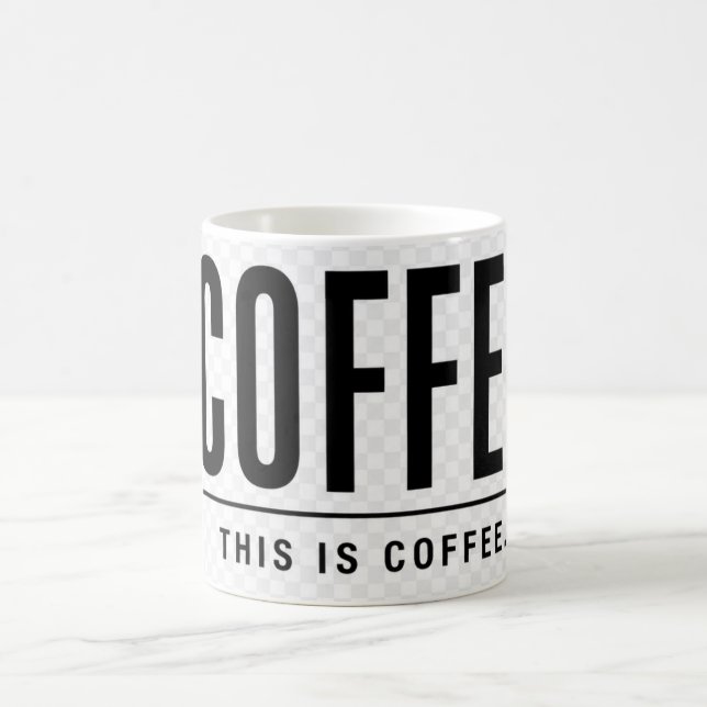 Funny Coffee Mug | This Is Coffee | Sarcastic Kaffeetasse (Mittel)