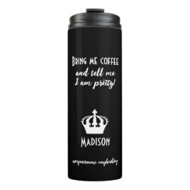 Funny Coffee Personalisiert Name Style Thermosbecher