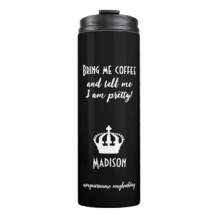 Funny Coffee Personalisiert Name Style Thermosbecher