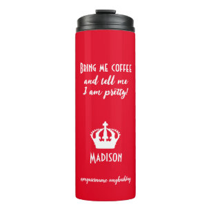 Funny Coffee Personalisiert Name Style Thermosbecher