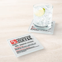 Funny Coffee Prescription Personalisiert Name