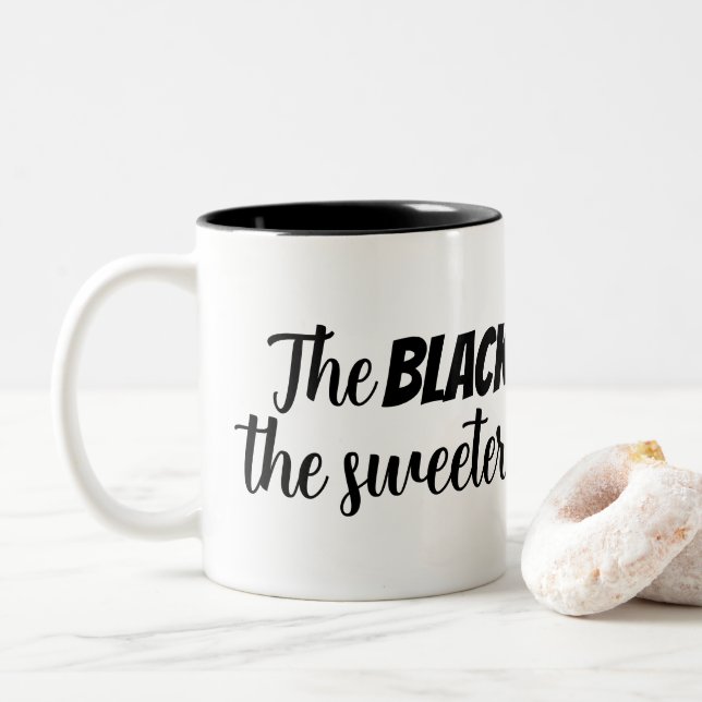 Funny Coffee Quote Tasse (Mit Donut)