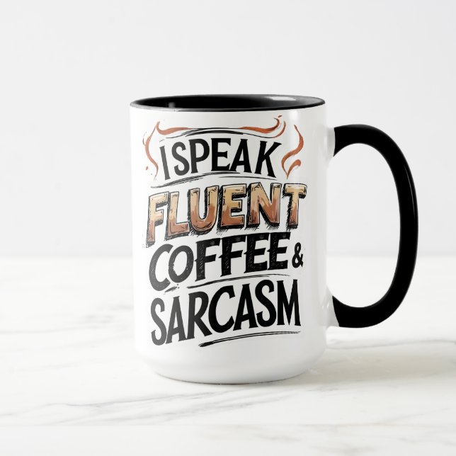 Funny Coffee & Sarcasm - Funny Coffee Tasse (Rechts)