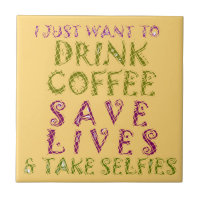 Funny Coffee Selfquote Design