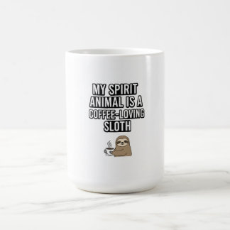 Funny Coffee Sloth T - Shirt | Mein Geist Tier ist Kaffeetasse