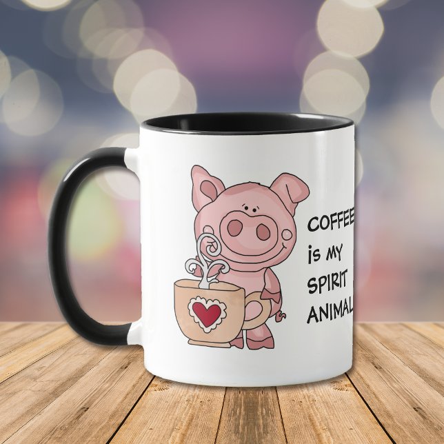 Funny Coffee Spirit Animal Tasse (Von Creator hochgeladen)