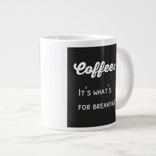 Funny Coffee Sprichwort Textdesign Jumbo-Tasse
