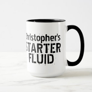 Funny Coffee Starter Fluid Personalisiert Name Tasse
