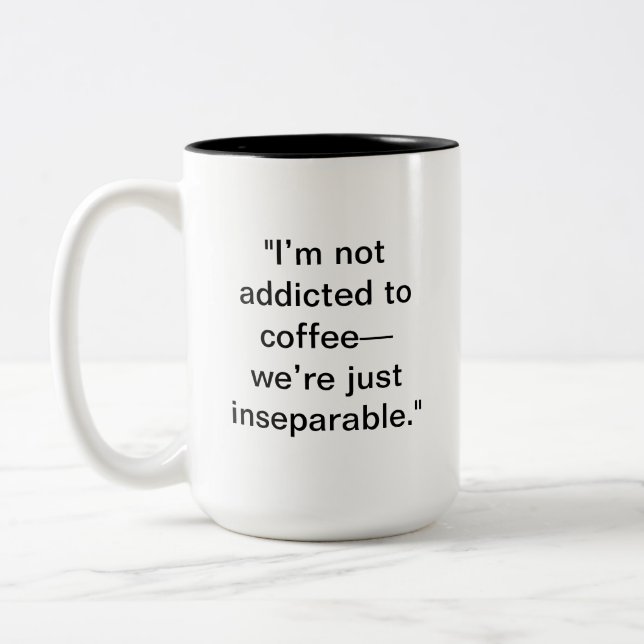 Funny Coffee Tasse | Individuelle Name-Option (Links)