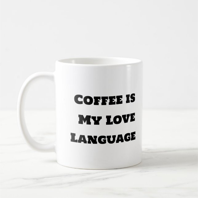 Funny Coffee Tasse - Liebe (Links)