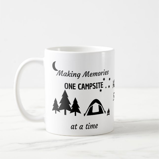 Funny Coffee Tasse, Personalisiertes Camping Kaffe Kaffeetasse (Links)