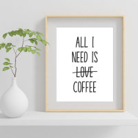 Funny Coffee Zitat Einfach Minimalistisch