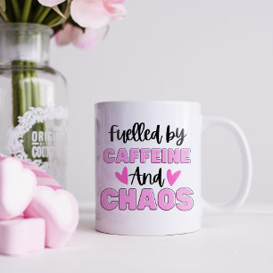 Funny Coffein und Chaos Kaffeetasse