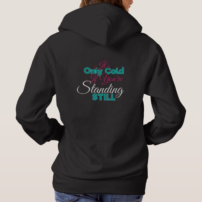 Funny Cold Weather Winter Wanderangebot Hoodie (Rückseite)