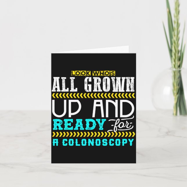 Funny Colonoscopy Joke Medical Humor Checkup  Karte (Vorderseite)