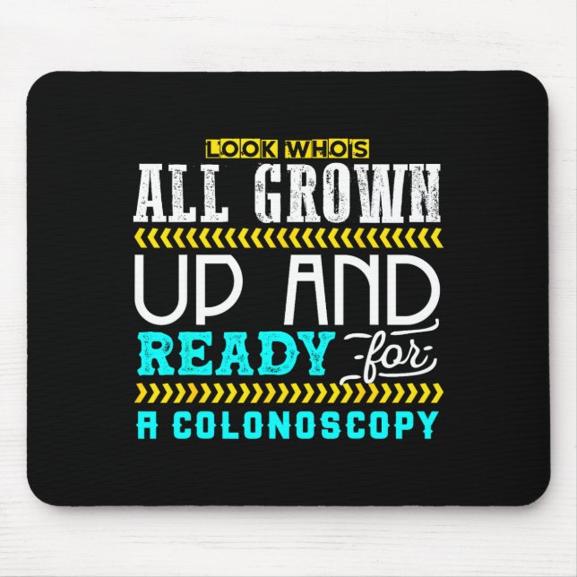 Funny Colonoscopy Joke Medical Humor Checkup  Mousepad (Vorne)