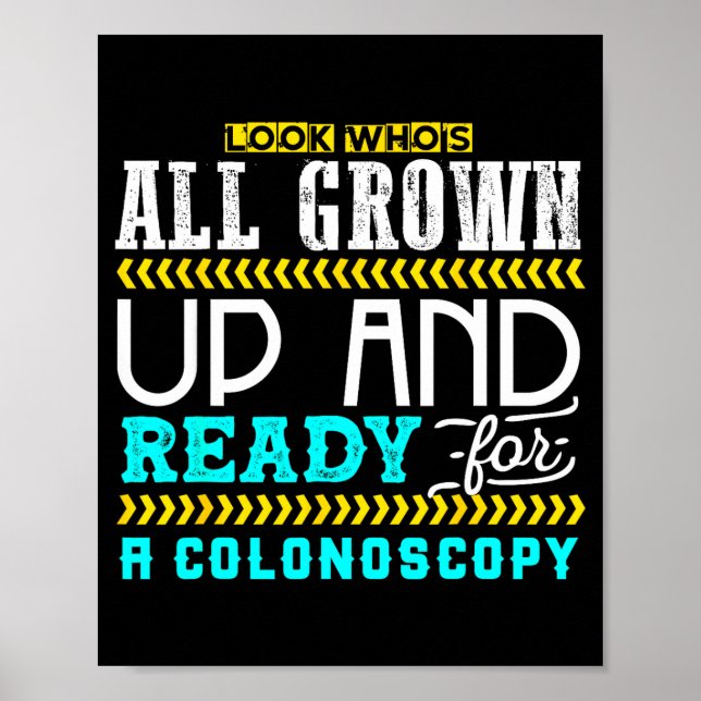 Funny Colonoscopy Joke Medical Humor Checkup  Poster (Vorne)