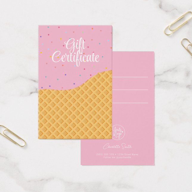 Funny Colorary Ice Gutschein Geschenk (Büro)