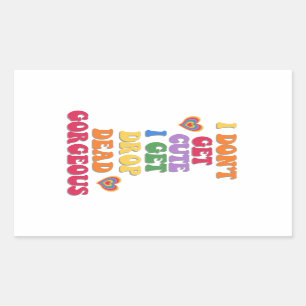 Funny Colorful LGBTQ Monat Rechteckiger Aufkleber