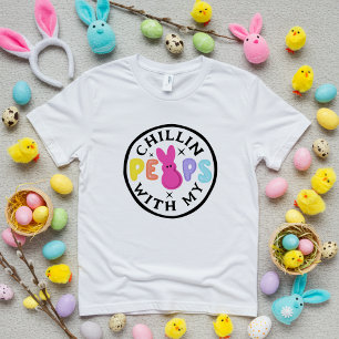 Funny Colorful Oaster Peeps Pastel Typografie Tri-Blend Shirt