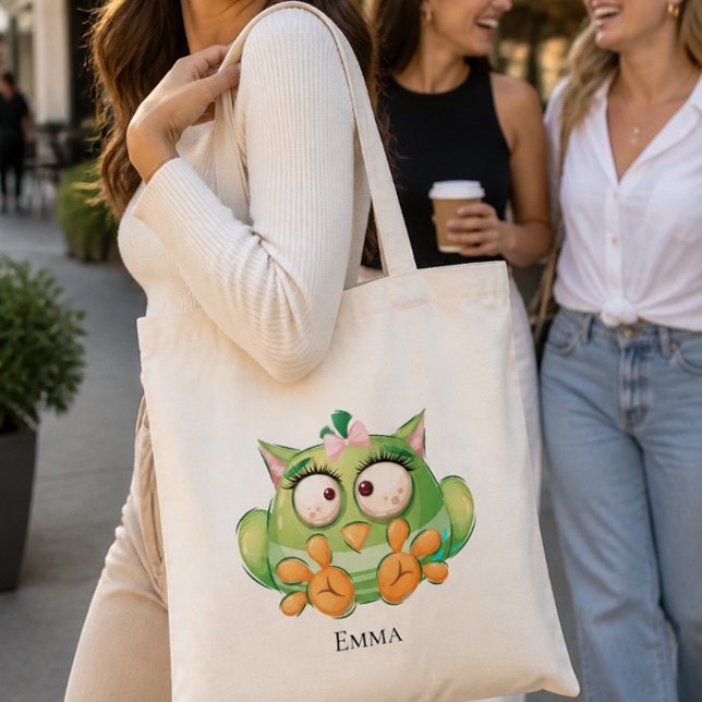 Funny Colorful Owl Personalisiert Totbeutel Tragetasche (Von Creator hochgeladen)
