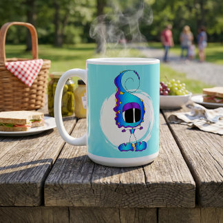 Funny, Colorful, Quirky, Cartoon Character Kaffeetasse