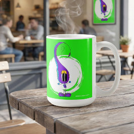 Funny, Colorful, Quirky, Cartoon Character Kaffeetasse