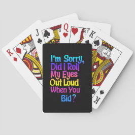 Funny Colorful Sarcastic Spielkarten Deck