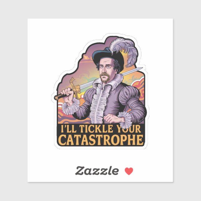 Funny Colorful Zitat Spaß Illustration Aufkleber (Blatt)