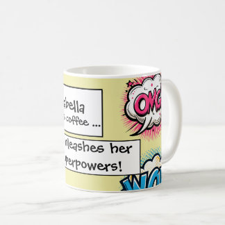 Funny Comic Book Action Words Speech Bubbles Kaffeetasse