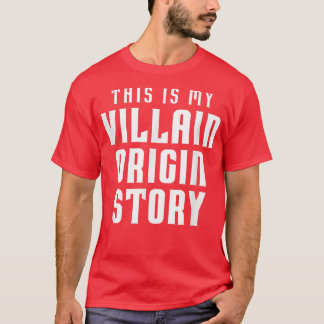 Funny Comic Book Lover This is My Villain Origin S T-Shirt