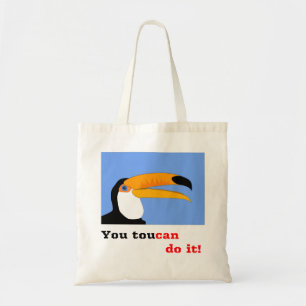 Funny Comic Cartoon Toucan Vogel Witz-Becher Tragetasche