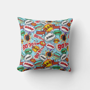 Funny Comic Pattern Kissen
