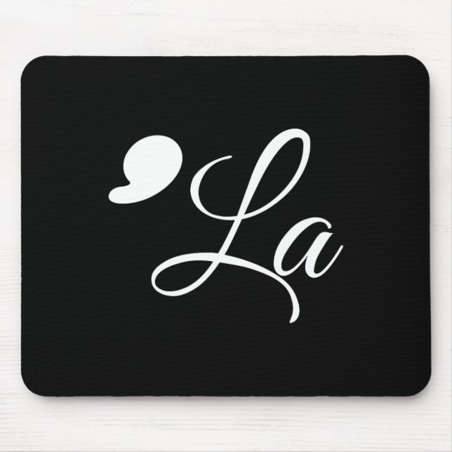 Funny Comma La Kamala Harris 2024 Abstimmung Ankün Mousepad (Vorne)