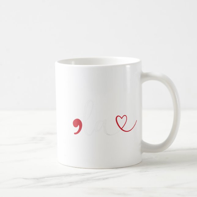 Funny Comma La Kamala Harris Punctuation La Electi Kaffeetasse (Rechts)