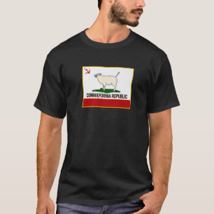Funny Commiefornia Republic California Staatsflagg T-Shirt