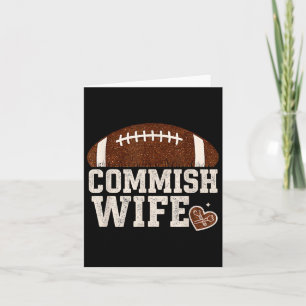 Funny Commisse Ehefrau Fantasy Football Niedlich L Karte