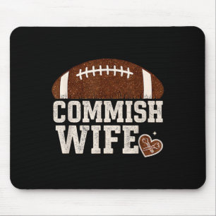 Funny Commisse Ehefrau Fantasy Football Niedlich L Mousepad